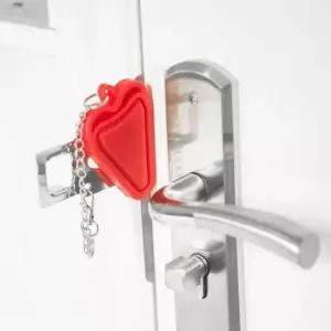 휴대용 잠금 스토퍼 잠금장치 여행 안전고리 양면 휴대용안전장치 휴대용자물쇠