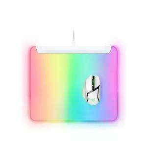 레이저코리아 파이어플라이 V2 프로 화이트 RGB 게이밍 마우스패드 Razer FireFly V2 Pro White