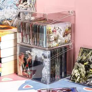 투명 아크릴 포카 포토카드 보관함 보관통 홀더 케이스 사각 수납 정리함