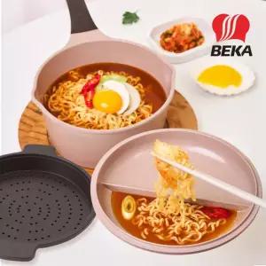 베카 포인원 찜기포함 세라믹 IH 편수냄비 18cm