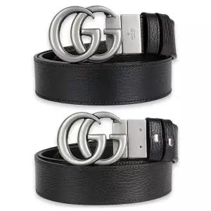 [구찌]디몬트 구찌 남성 GG 리버시블 그레인 레더 벨트(블랙/브라운) 627055 CAO2N 1062