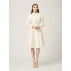 [모조에스핀]벨티드 플레어 원피스_J244MSE038_DG