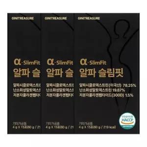 지니트레저 알파 슬림핏 15포X3개 / 알파씨디 알파CD