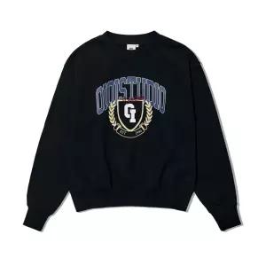 [오아이오아이컬렉션]브리티쉬 로고 스탠다드핏 맨투맨 [BLACK]