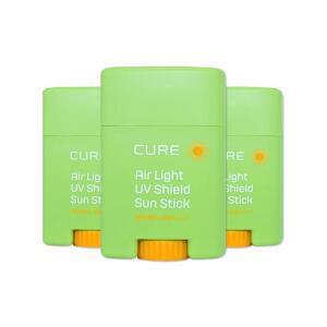 김정문알로에 큐어 에어라이트 유브이 쉴드 선스틱 20g 3개/mjc