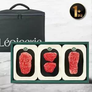 [롯데백화점]동양축산 1+등급 레피세리 한우 스테이크 소확행 명품세트(0.9kg/냉장)