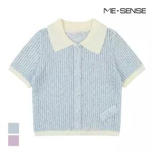 [미센스] 그물짜임 반팔 가디건_MB39KCM601Z