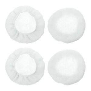 하핑턴 4pcs 자동차 폴리셔 보닛 버핑 패드 램의 울 폴리싱 커버 9-10인치 버퍼 폴리셔, 화이트