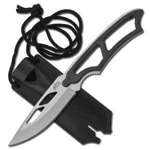 마스터USA 소형 넥나이프 MU-1123SD 휘슬적용 쉬스제공 미니 나이프 캠핑칼