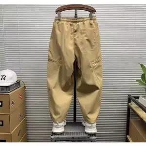 스콕 남자 배기핏 바지 봄가을 캐주얼 팬츠 와이드 조거 포켓 지퍼 9부 힛템