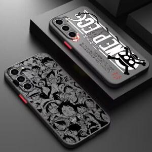 핸드폰케이스 트렌드 원피스 Zoro 서리로 덥은 반투명 S9 S10 소프트 갤럭시 S23 S8 Pro FE S24 S21 S22 S20 5G Plus