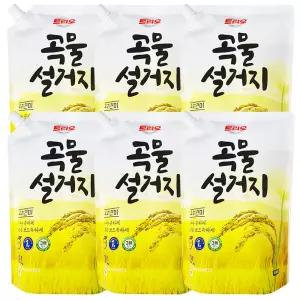 애경산업 트리오 곡물설거지 우리현미 리필 1.2L 6개