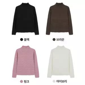 폴앤조 (25FW) 로맨틱 볼륨 레이스 니트 4종