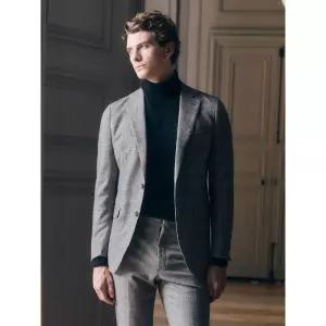 [Prestige] 울 스트래치 글렌체크 레귤러핏 수트 재킷  그레이 (GA5801P063)