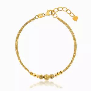 [한국금다이아몬드] 순금 루체르 글리터 볼 팔찌 24K 3.56g