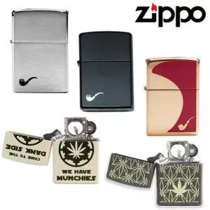 ZIPPO 파이프용 지포라이터 모음전 5종 심지,부싯돌,오일133ml 풀세트