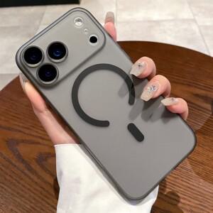 아이폰 17 에어 16 15 14 플러스 13 12 11 프로 맥스 마그세이프용 고급 초슬림 무광 투명 마그네틱 무선