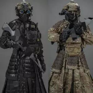 전술 두루마기 위장복 밀리터리 개량한복 멀티캠 카모플라쥬 길리슈트 특수 작전 택티컬