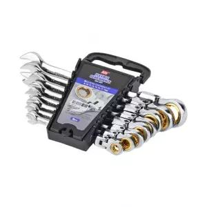 케이디와이 플렉시블 기어렌치 세트 KRG-08FS 8PCS 크롬 도금