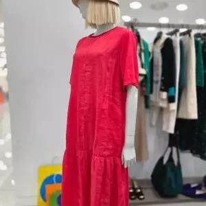 [베네통]포니 니트 배색 원피스 BAOPA1531RD_IC