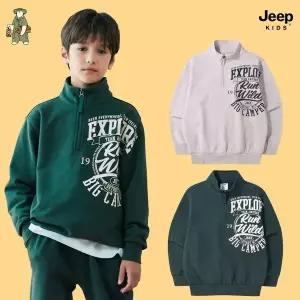 [지프키즈](신세계 사우스시티)빅 엠블럼 아노락 맨투맨 KQ4TSU876