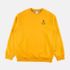 르꼬끄 공용 루즈핏 고중량 면 맨투맨 옐로우 QP423CFSO1