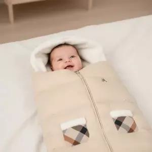 [보리보리/닥스베이비]닥스베이비 구스다운 겉싸개 블랭킷 ETF61U401M_BG