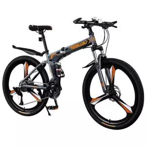 충격흡수 서스펜션 24인치 접이식 MTB 산악 자전거 스포츠