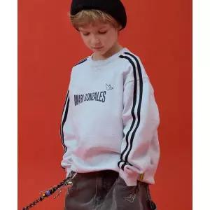 [마크곤잘레스키즈]엔젤 테이프 맨투맨-화이트멜란지 (MG53TM09WM)_IC