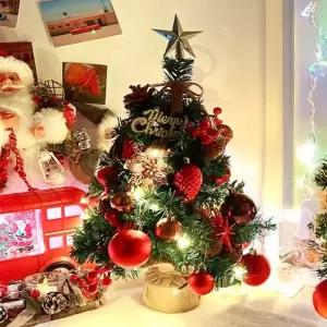 [텐바이텐]LED 크리스마스 트리 풀 세트 오너먼트 미니 줄전구 포함