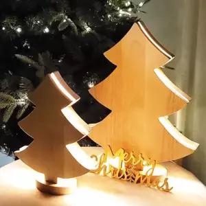 [텐바이텐]크리스마스 트리 LED 엣지 우드 미니트리 장식 선물
