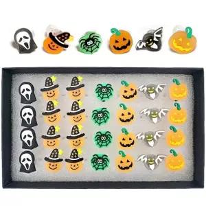 할로윈 반지 빛나는 장식놀이 28개 (WFK7GFW)