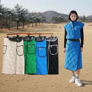 [원온골프]원온랩패딩스커트 무릎담요 골프치마여성겨울파크골프