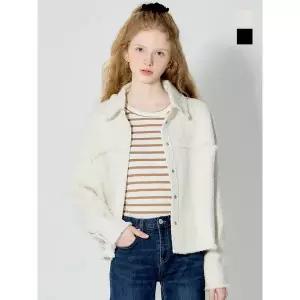 [더블유스탠다드(W STANDARD)] 트위드 점퍼형 우먼 자켓