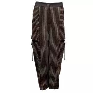 [롯데백화점]데시데 스트라이프 울소재 볼륨포켓 슬랙스 DOW211