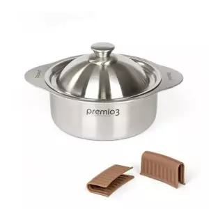 [키친아트] 프리미오 스텐304 IH 일체형 양수냄비 16CM(손잡이포함)..