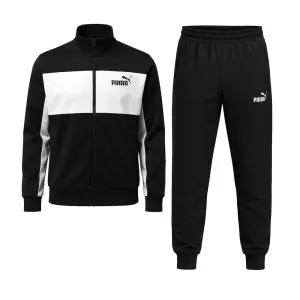 PUMA 컬러블록 트랙수트 남성 트레이닝복세트 츄리닝 러닝복 블랙 687304-01