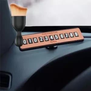 전화번호판 슬림 차량 주차 번호판 연락처 자동차인테리어 자동차폰넘버 차량전화번호판
