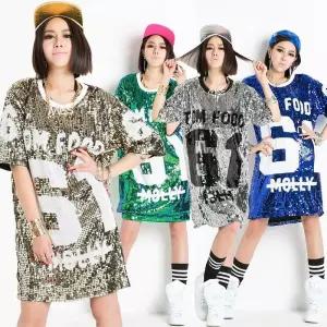 반짝이티셔츠 스팽글 티셔츠 반팔 어깨트임 박스티