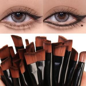 미니 아이 섀도우 팔레트 브러쉬 어플리케이터 메이크업 화장품 듀얼 엔드 스폰지 헤드 눈썹 아이라이너 브