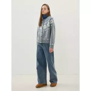 [올리브데올리브](센텀시티점)절대포인트 세미와이드 기모 데님팬츠 OJ5WLA98