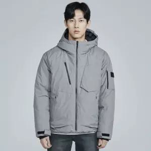 [버커루]남성 나일론 절개 후드 다운 점퍼(B224DW450P)