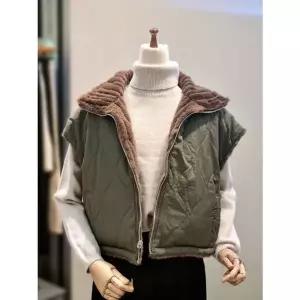 [NS홈쇼핑]ab.f.z 페이크퍼 패딩 리버시블 집업 조끼 베스트 ACA1HF31A[35567475]