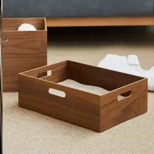 커피보관정리함 원목공간박스 책장수납박스