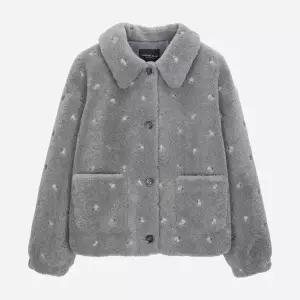 [롯데백화점]써스데이 아일랜드 [여성]플라워자수 블루종 퍼 점퍼(T258MLT342W)