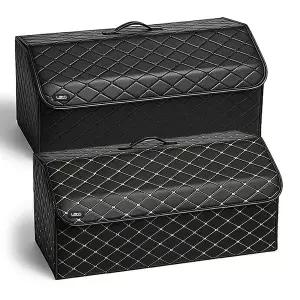 [레토] 가죽 트렁크 정리함 XL 접이식 차량 자동차 정리함 수납함 세차가방