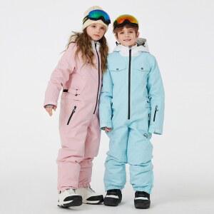 아동 스키복 아동용 점프슈트 남아 또는 여아 스노우 슈트 작업복 스키 스노우보드 의류 방수 겨울 야외 스포츠웨어