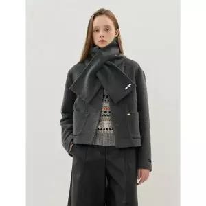 [올리브데올리브](센텀시티점)머플러 옵션 카라넥 숏자켓 OW5WJA87