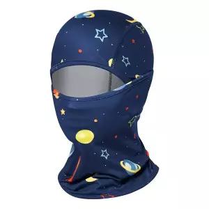 [하프클럽/테슬라]키즈용 패턴 기모 방한 마스크 러닝 바라클라바