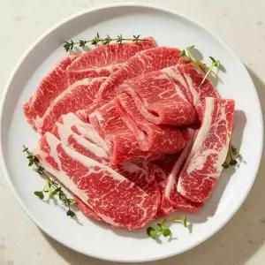 순수본가 고소한 대패 소갈비살 플레이트 200g x 7개 /육즙팡팡 고소한 소갈비살